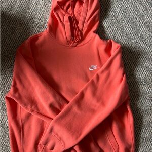 Nike coral hoodie size: L